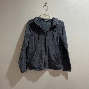 THE NORTH FACE Women's Black & Grey Long-Sleeve Zip Hooded Top/Jacket - Size M